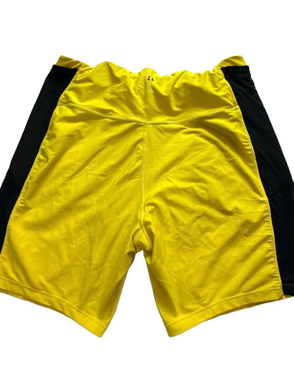 Sports Illustrated Women’s 3X Padded Cycling Shorts Yellow Black 8” Plus Size